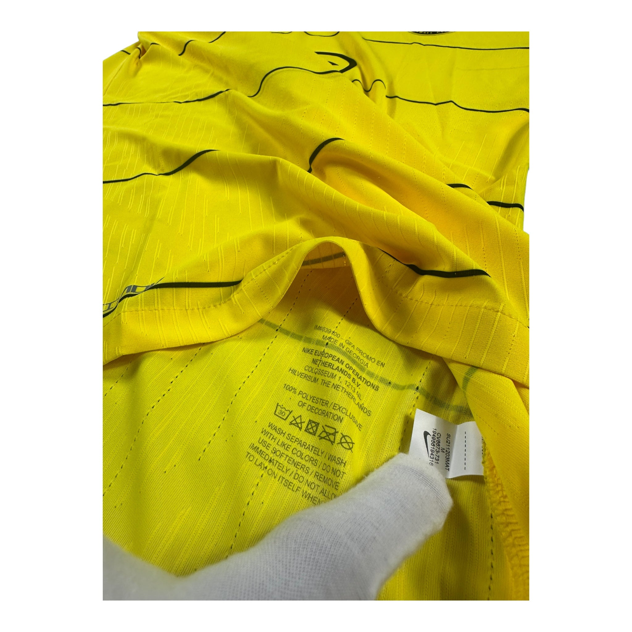 N'Golo Kanté 7 Chelsea FC Match Issue / Worn Away Shirt 2021-22