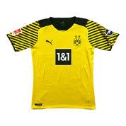 Erling Haaland 9 Borussia Dortmund Match Issue / Worn Home Shirt 2021-22