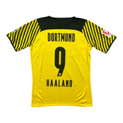 Erling Haaland 9 Borussia Dortmund Match Issue / Worn Home Shirt 2021-22