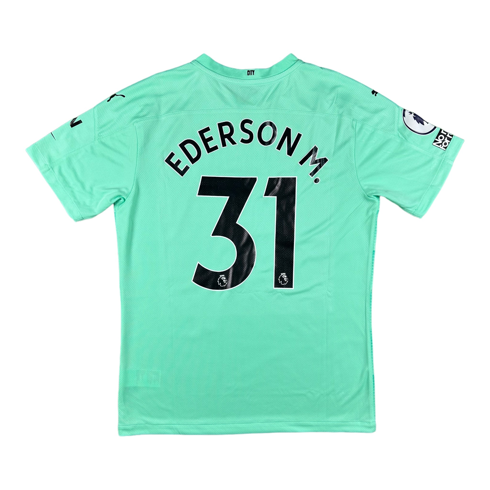 Ederson 31 Manchester City Match Issue / Worn Away Goalkeeper