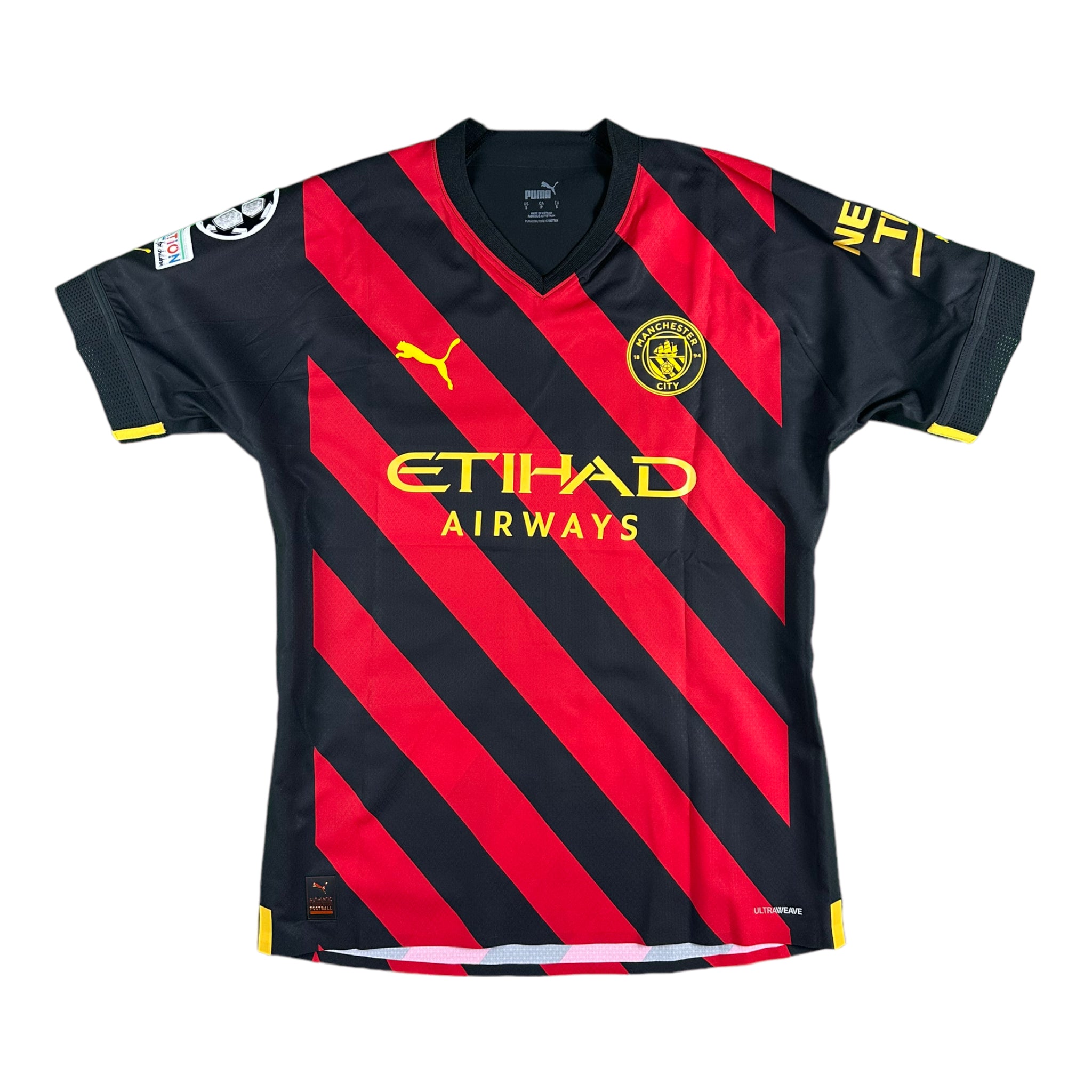 Phil Foden 47 Manchester City Match Issue / Worn Away Shirt