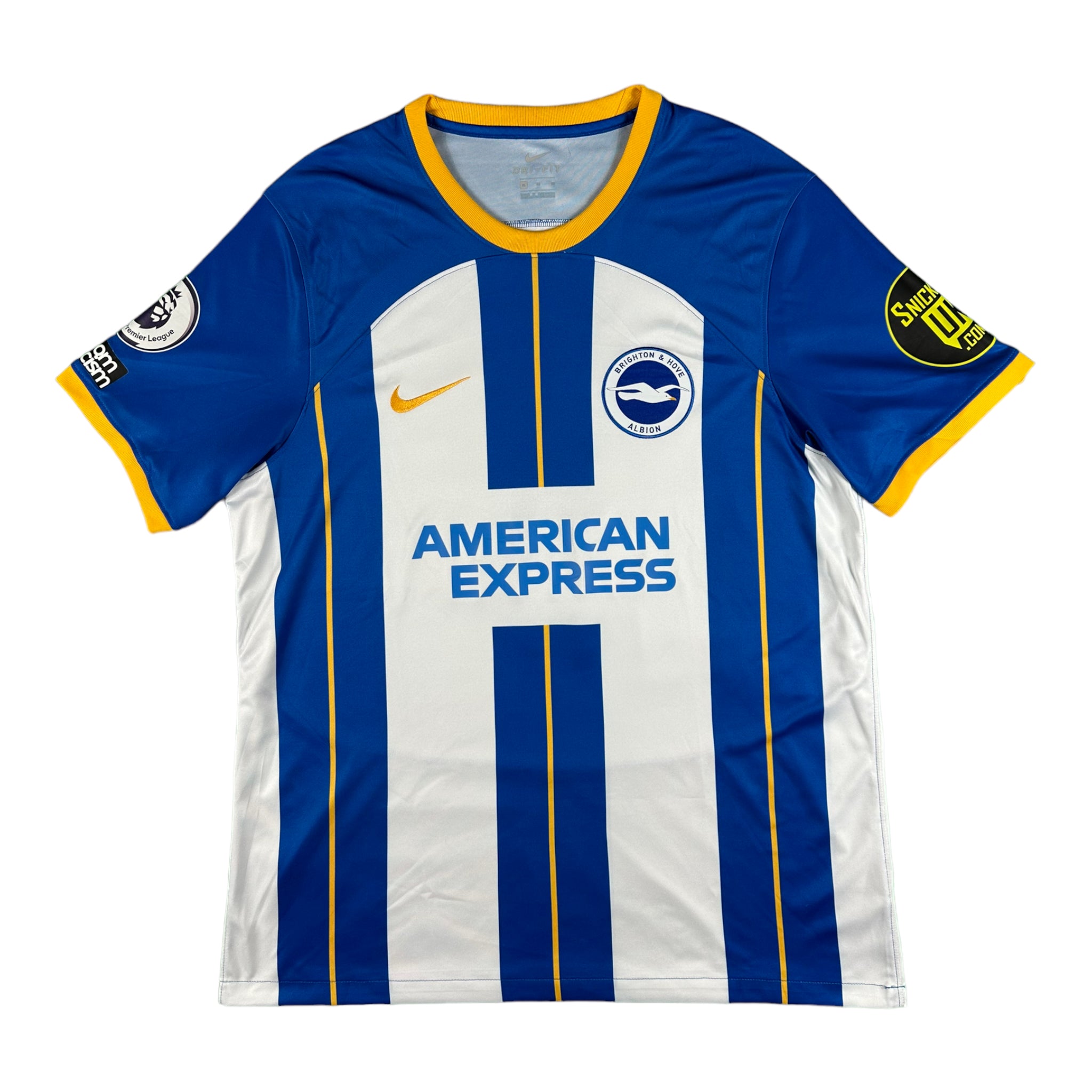 Lewis Dunk 5 Brighton & Hove Albion Match Issue / Worn Signed Home Shirt 2022-23 (Incl. Signing Proof)