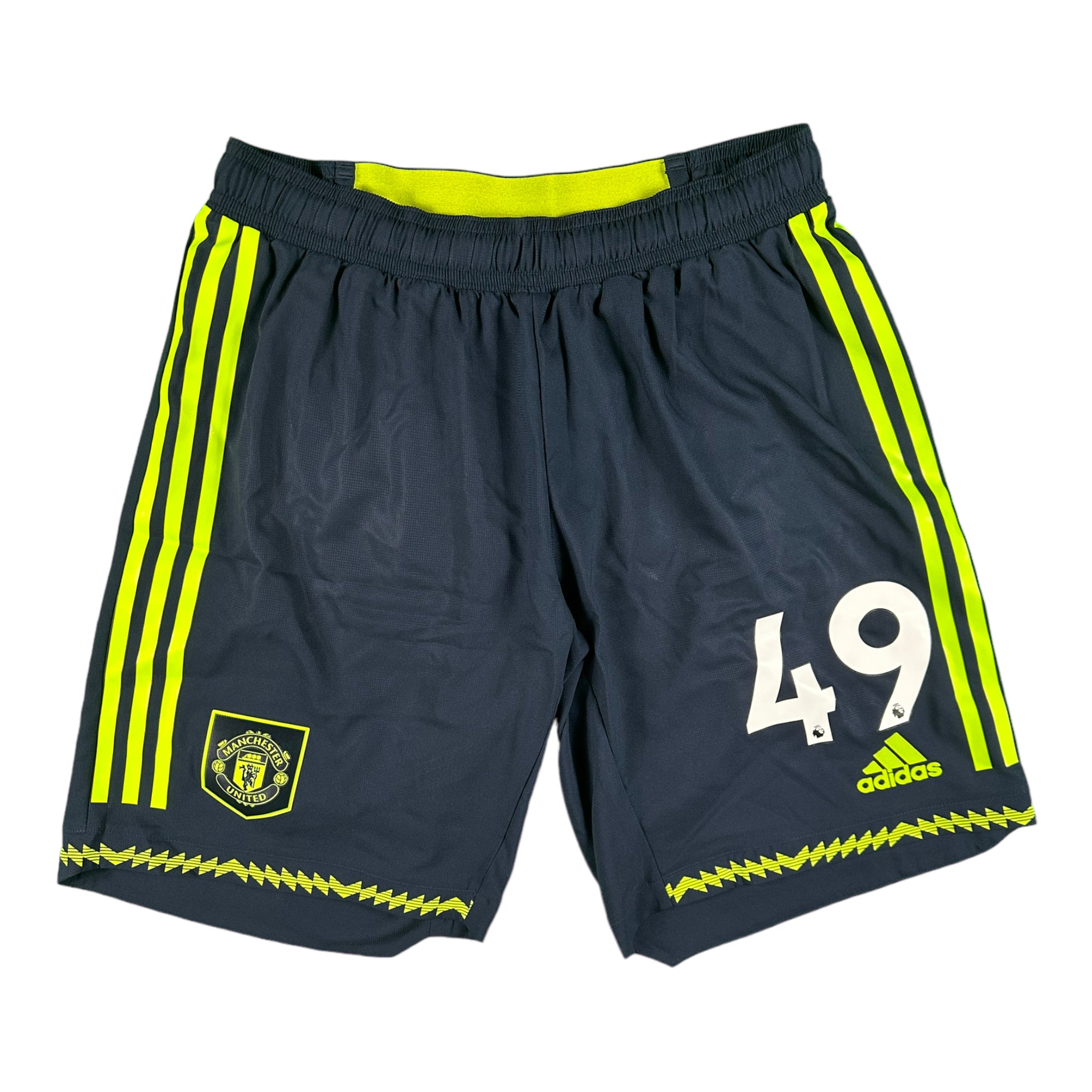 Alejandro Garnacho 49 Manchester United Match Issue / Worn Third Shorts 2022/23