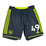 Alejandro Garnacho 49 Manchester United Match Issue / Worn Third Shorts 2022/23