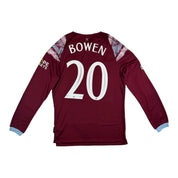 Jarrod Bowen 20 West Ham United Match Worn Unwashed Home Shirt 2022-23