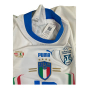 Leonardo Bonucci 19 Italy Match Issue Worn Away Shirt 2022