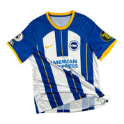 Lewis Dunk 5 Brighton & Hove Albion Match Issue / Worn Signed Home Shirt 2022-23 (Incl. Signing Proof)