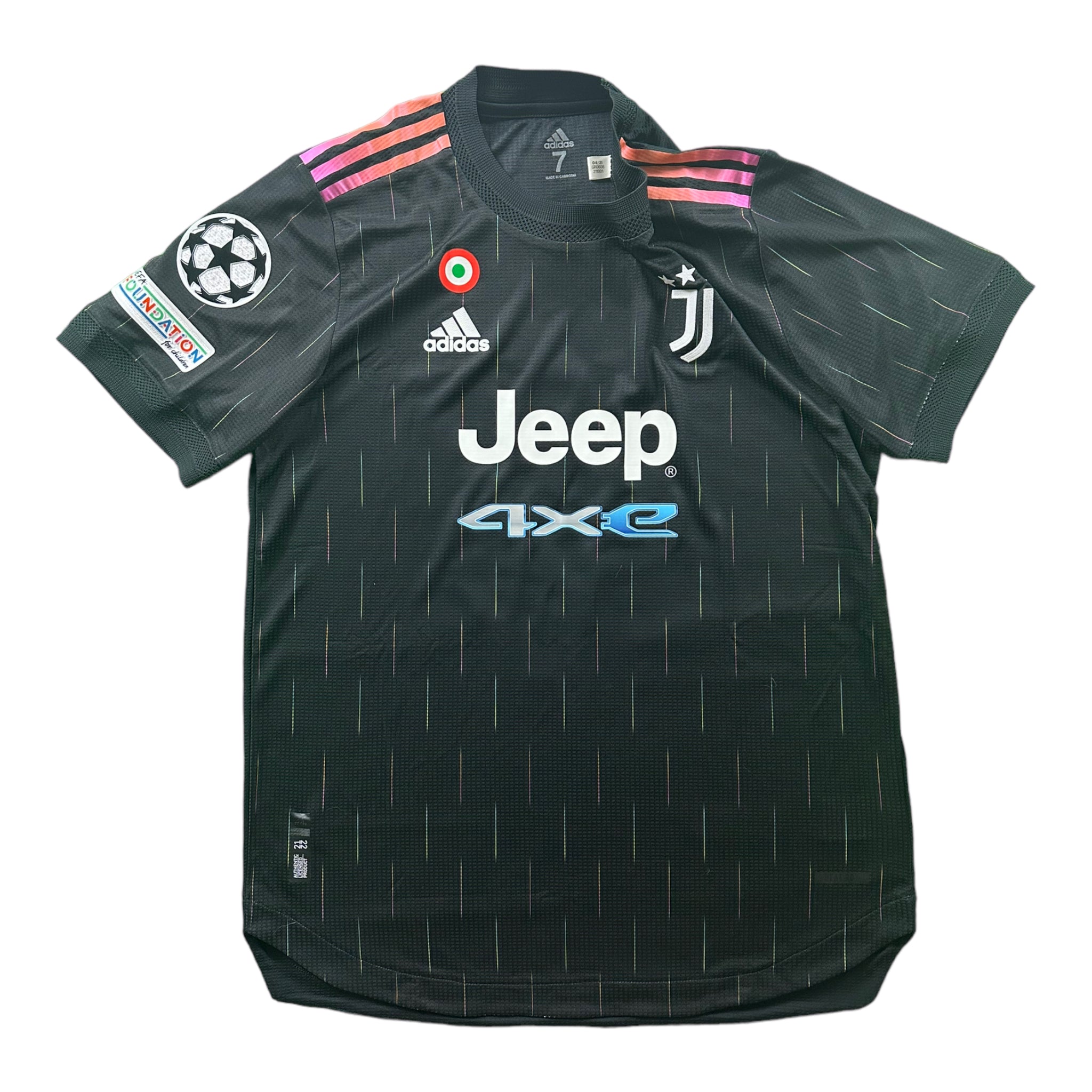 Leonardo Bonucci 19 Juventus Signed Match Issue / Worn Away Shirt 2021-22