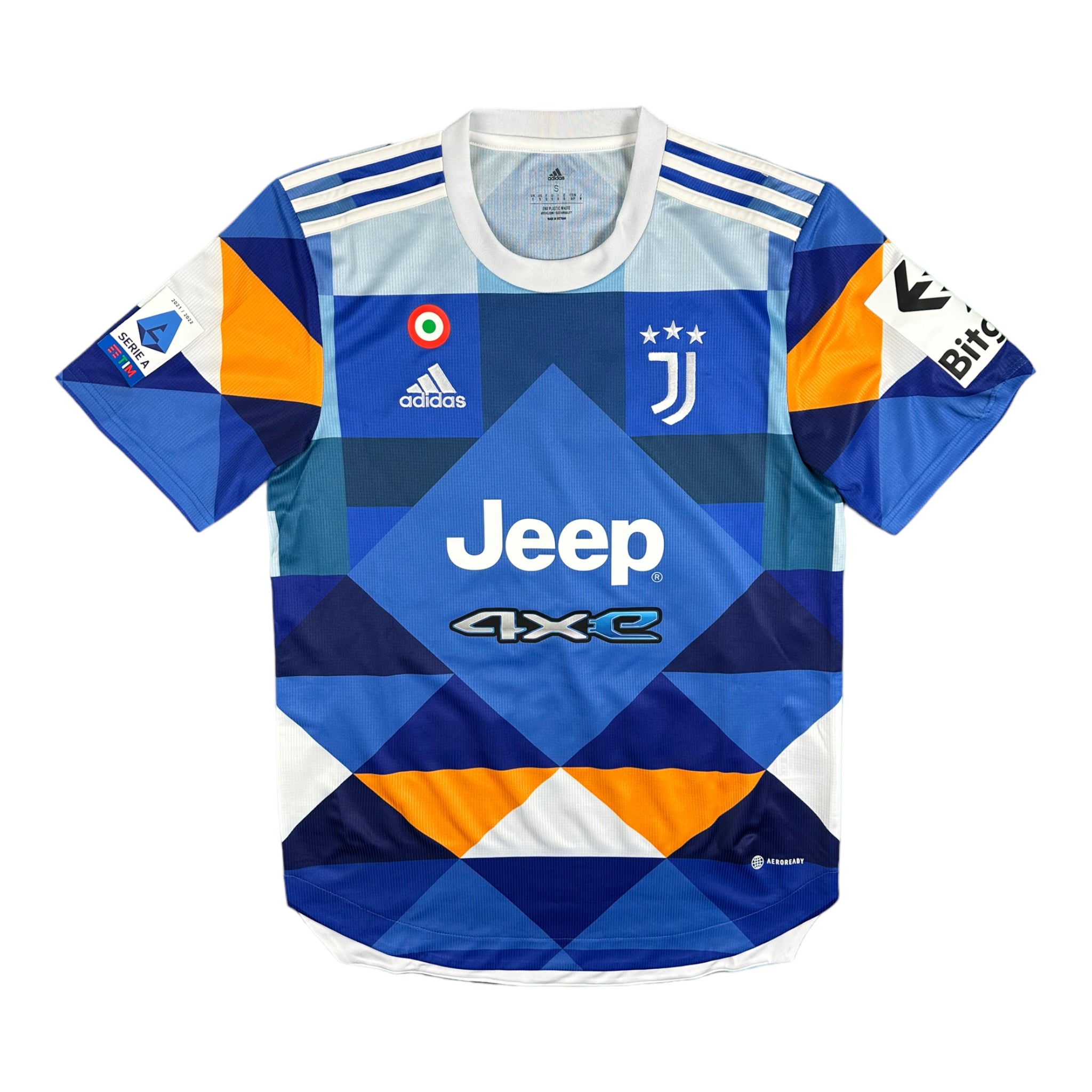 Federico Chiesa 22 Juventus Signed Match Issue / Worn Fourth 'Kobra' Shirt 2021-22
