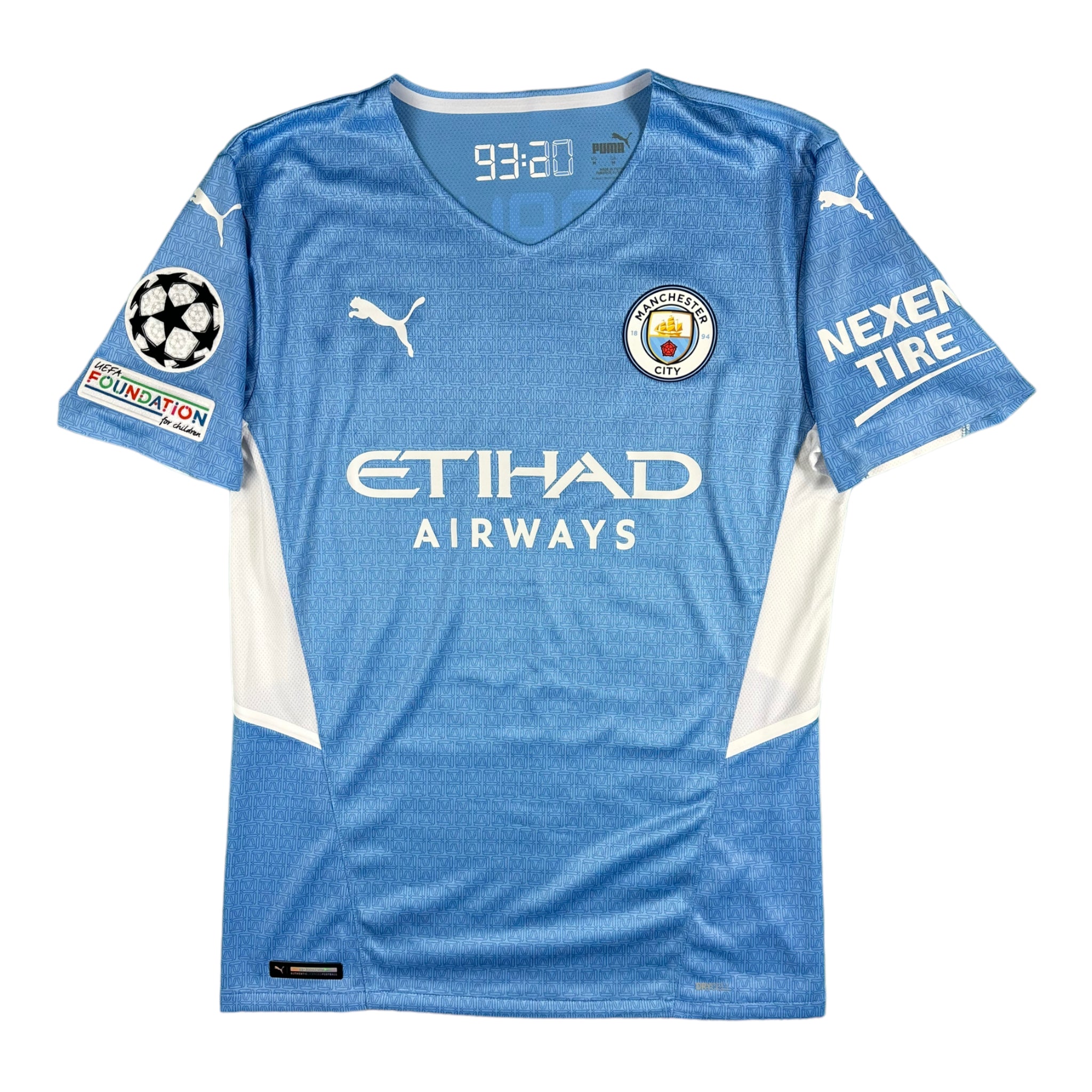 Kevin De Bruyne 17 Manchester City Match Issue / Worn Home Shirt 2021-22