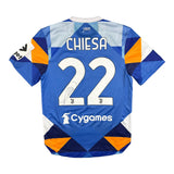 Federico Chiesa 22 Juventus Signed Match Issue / Worn Fourth 'Kobra' Shirt 2021-22