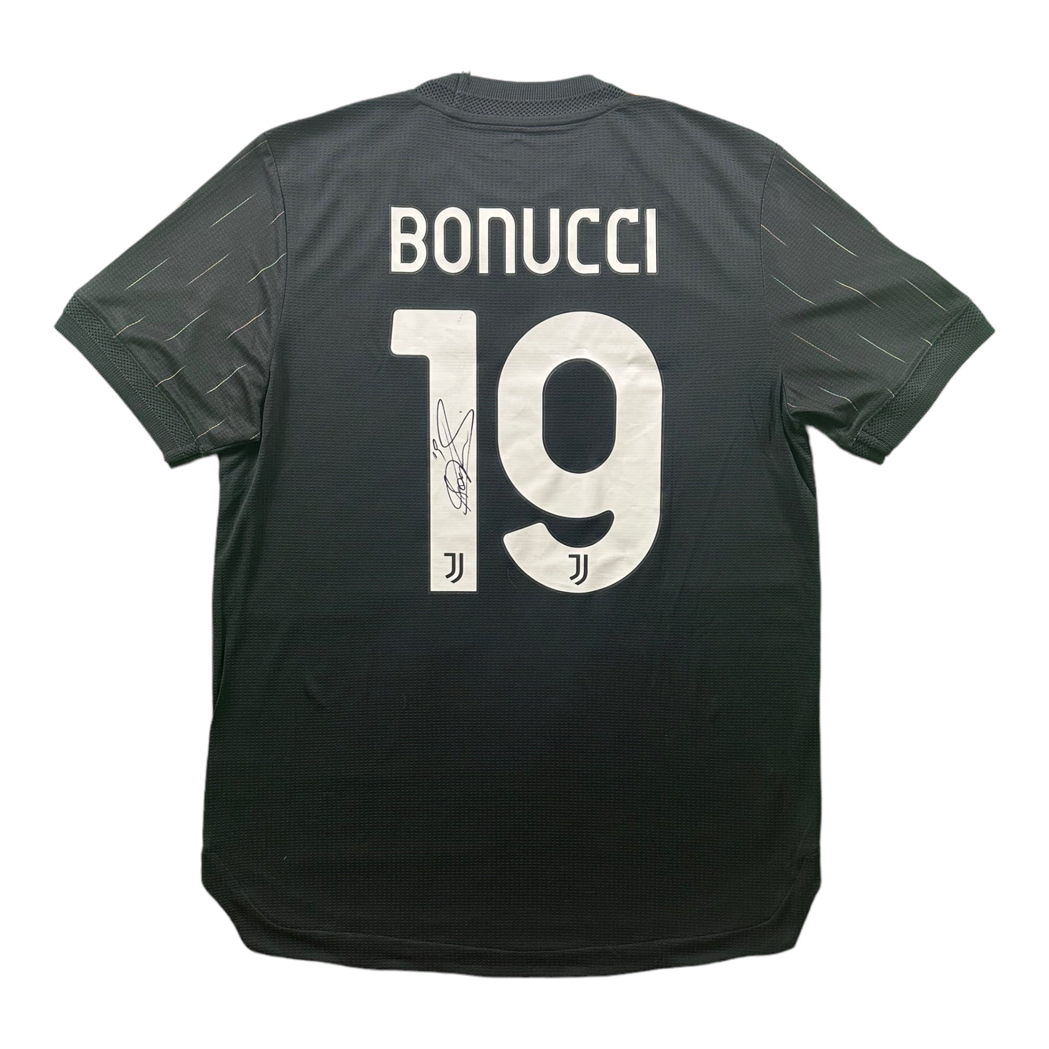 Leonardo Bonucci 19 Juventus Signed Match Issue / Worn Away Shirt 2021-22