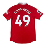 Match Issue / Worn Shirt Alejandro Garnacho 49 Manchester United Home 2022-23