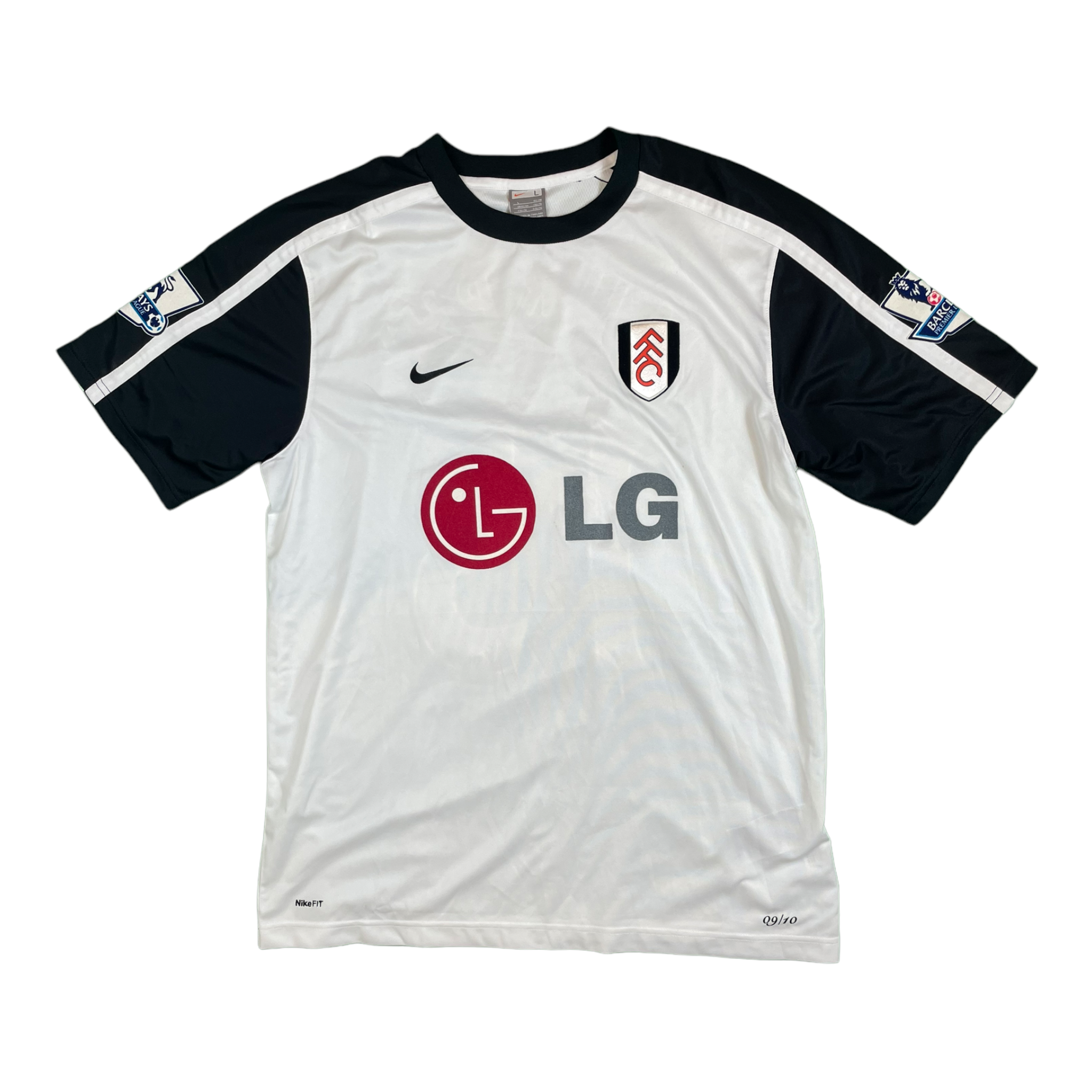 Danny Murphy 13 Fulham FC Match Issue / Worn Home Shirt 2009-10