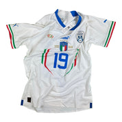Leonardo Bonucci 19 Italy Match Issue Worn Away Shirt 2022