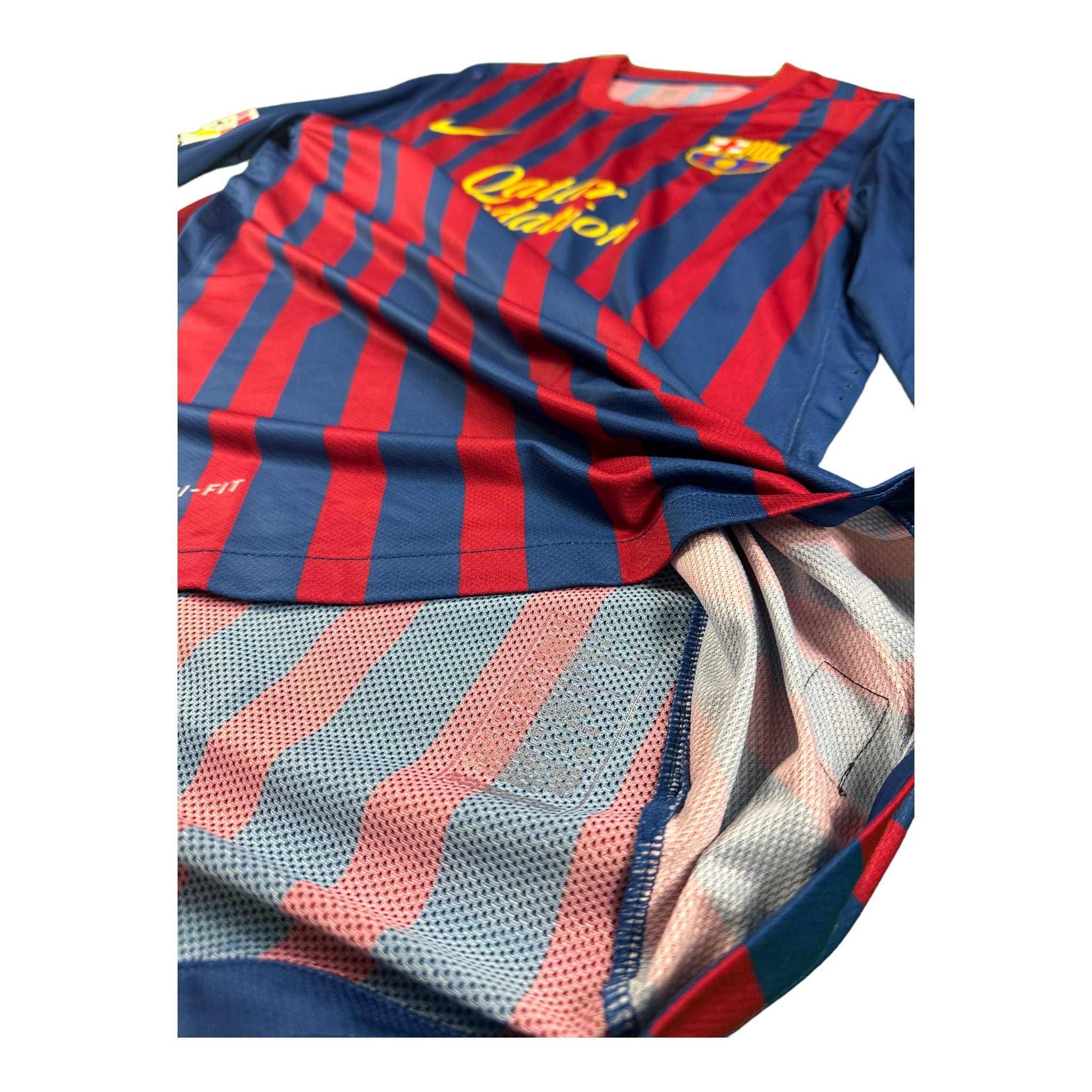 Gerard Piqué 3 FC Barcelona Match Issue / Worn Home Shirt 2011-12