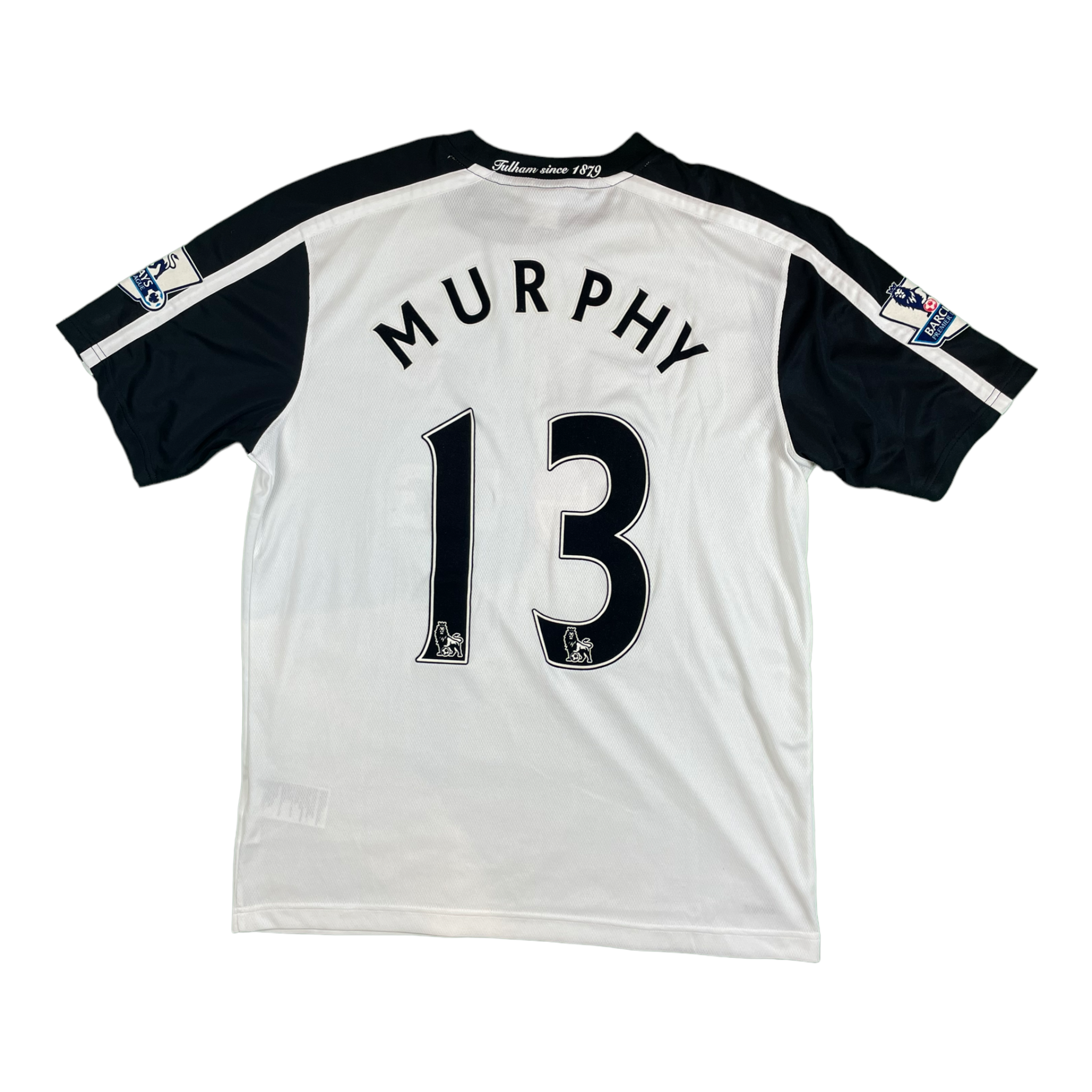 Danny Murphy 13 Fulham FC Match Issue / Worn Home Shirt 2009-10