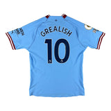 Jack Grealish 10 Manchester City Match Issue / Worn Home Shirt 2022-23