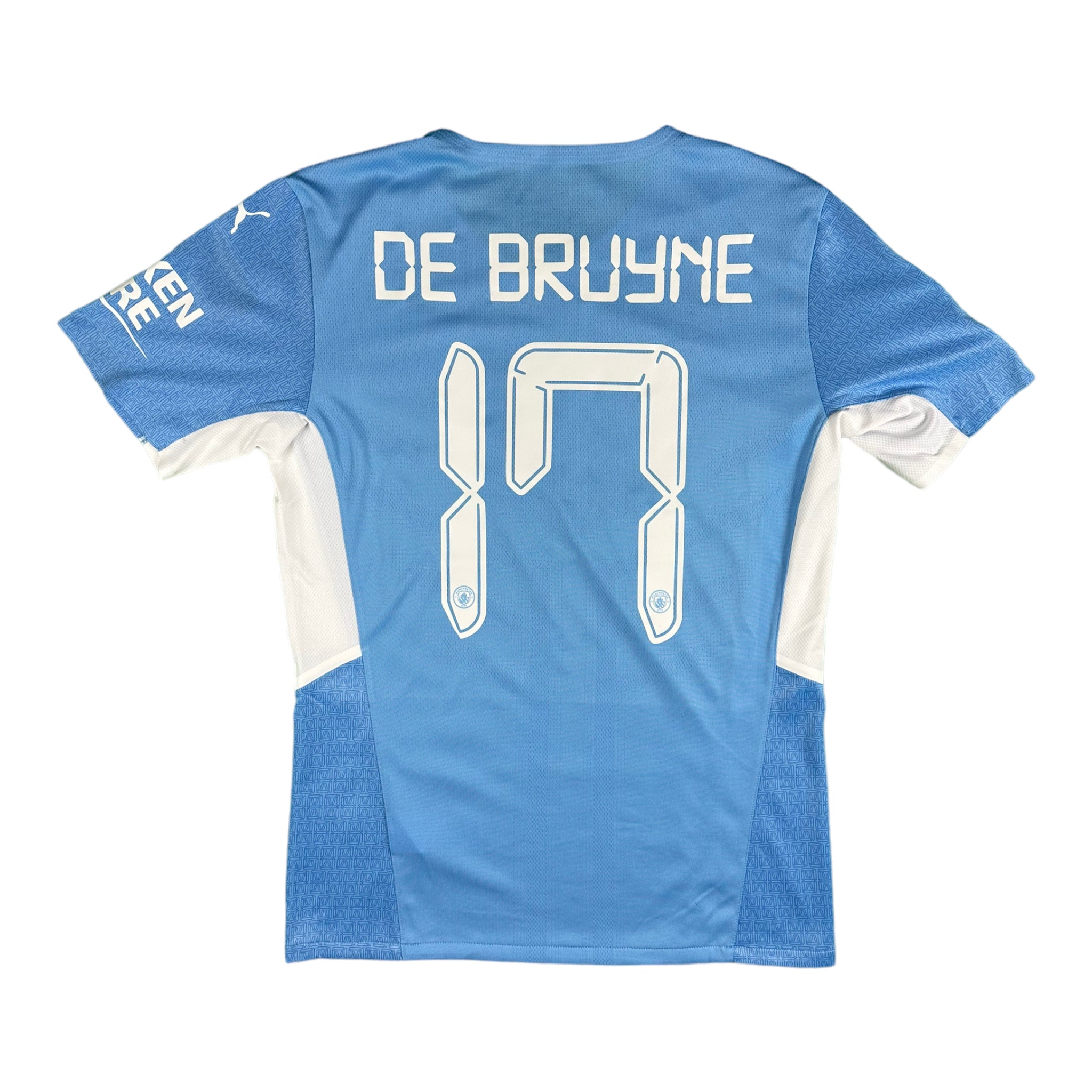 Kevin De Bruyne 17 Manchester City Match Issue / Worn Home Shirt 2021-22
