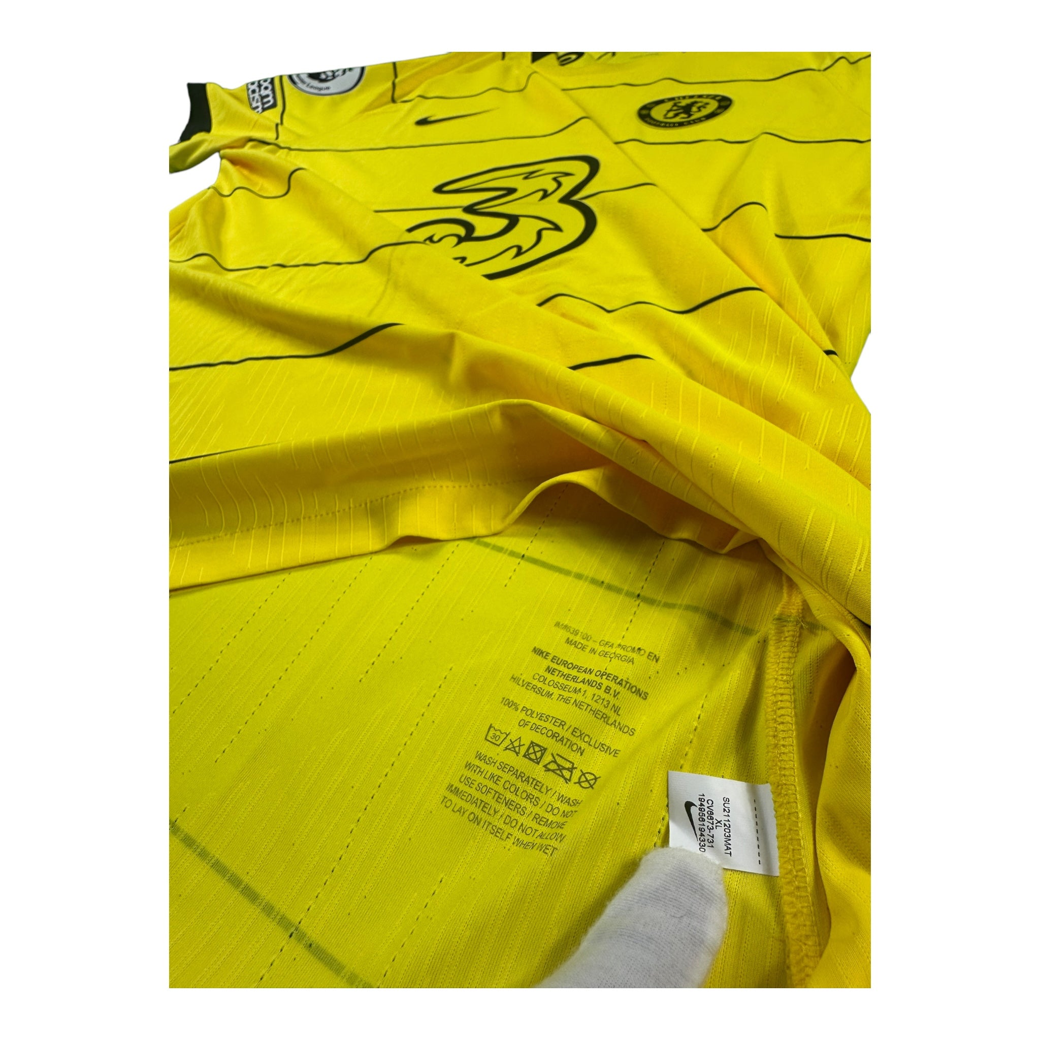 Romelu Lukaku 9 Chelsea FC Match Issue / Worn Away Shirt 2021-22