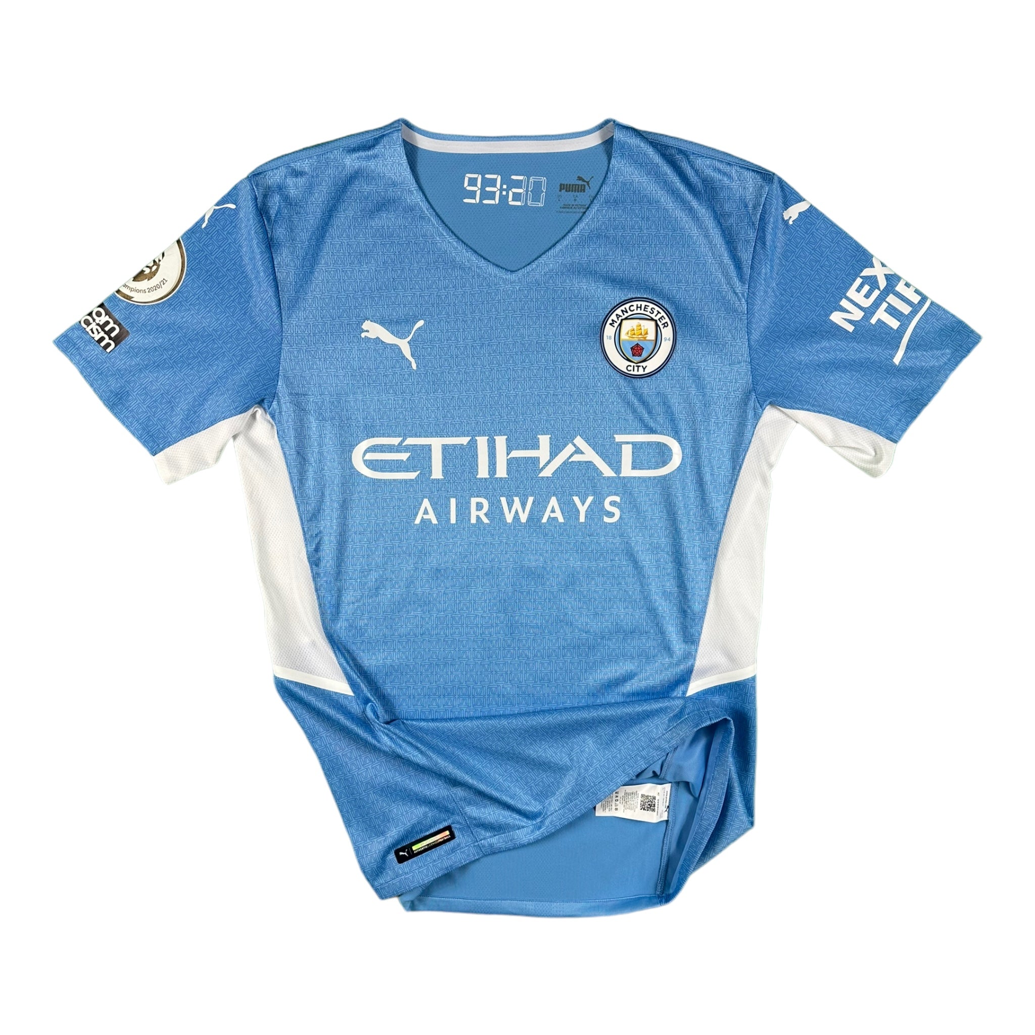 Kyle Walker 2 Manchester City Match Issue / Worn Home Shirt 2021-22