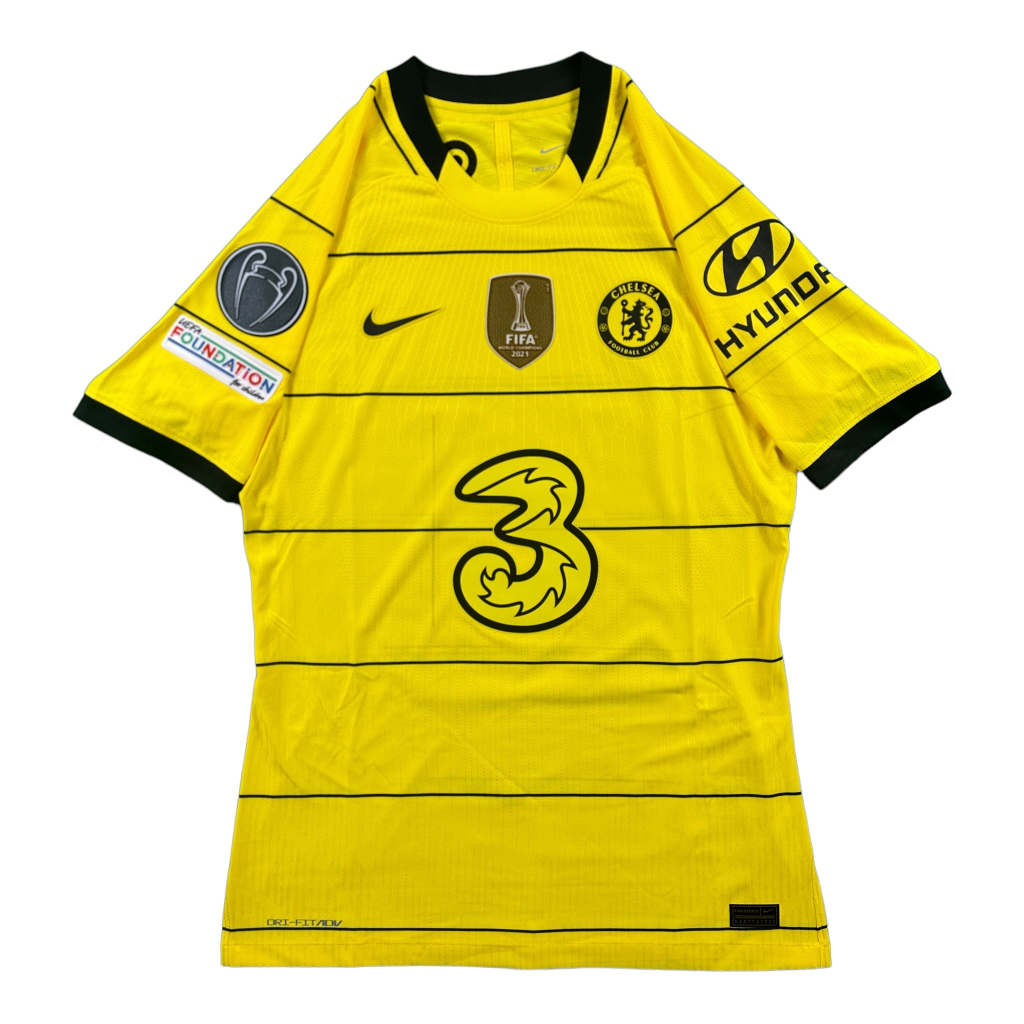Mason Mount 19 Chelsea FC Match Issue / Worn Away Shirt 2021-22