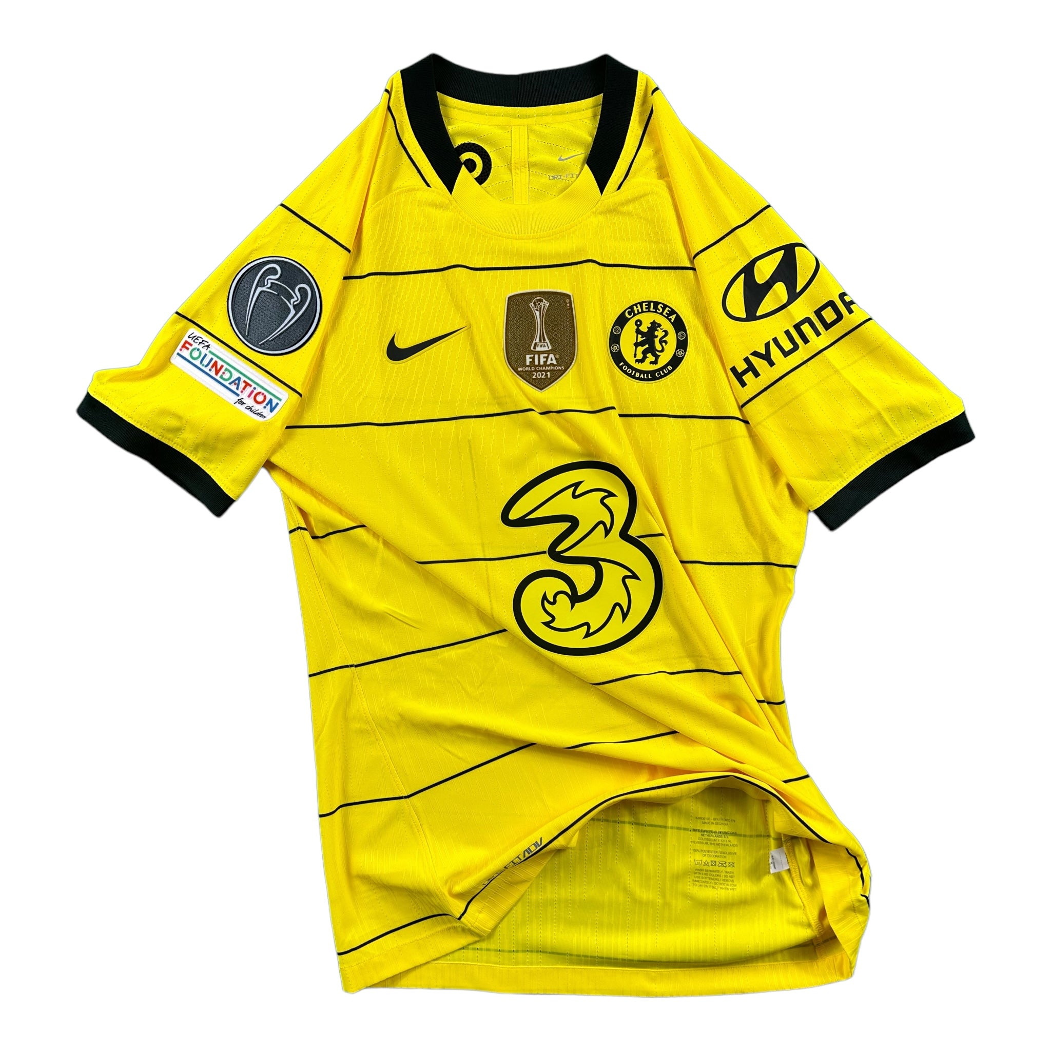 Mason Mount 19 Chelsea FC Match Issue / Worn Away Shirt 2021-22