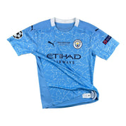Cole Palmer 80 Manchester City 'Champions League Final 2021' Match Issue Home Shirt 2020-21