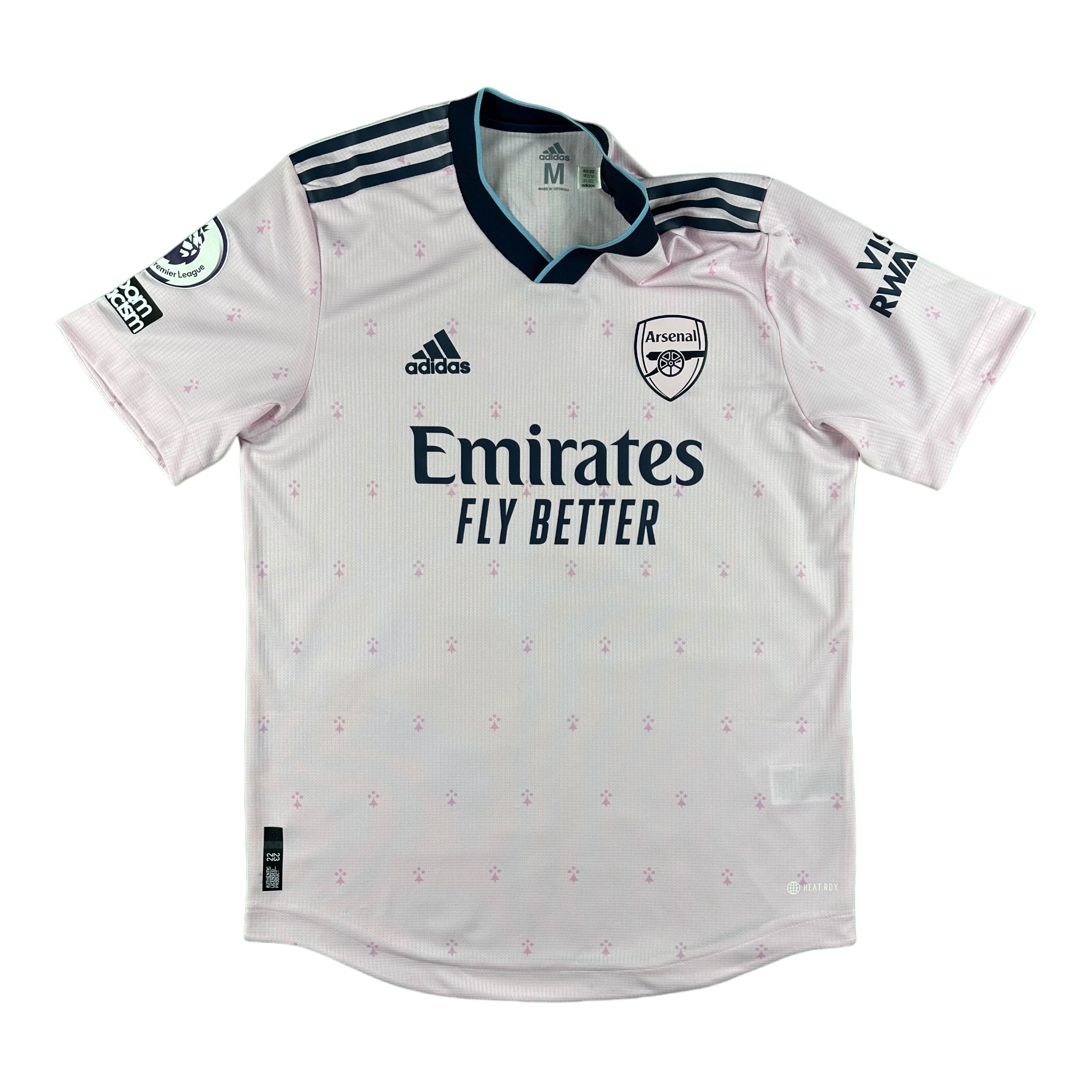 Bukayo Saka 7 Arsenal Match Issue / Worn Third Shirt 2022-23