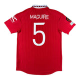 Harry Maguire 5 Manchester United Match Issue / Worn Home Shirt 2022-23