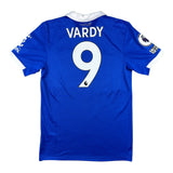 Jamie Vardy 9 Leicester City Match Issue / Worn Home Shirt 2022-23