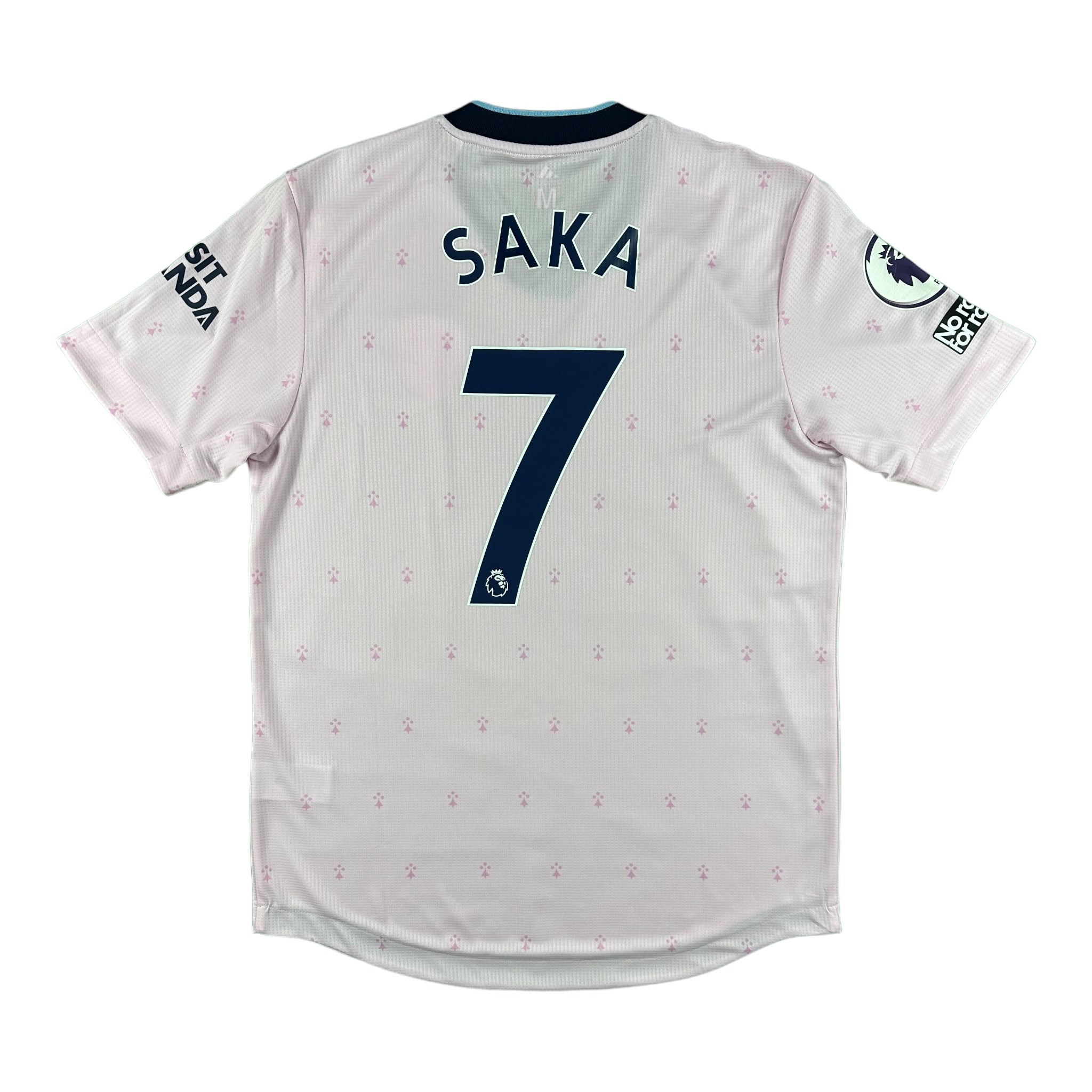 Bukayo Saka 7 Arsenal Match Issue / Worn Third Shirt 2022-23
