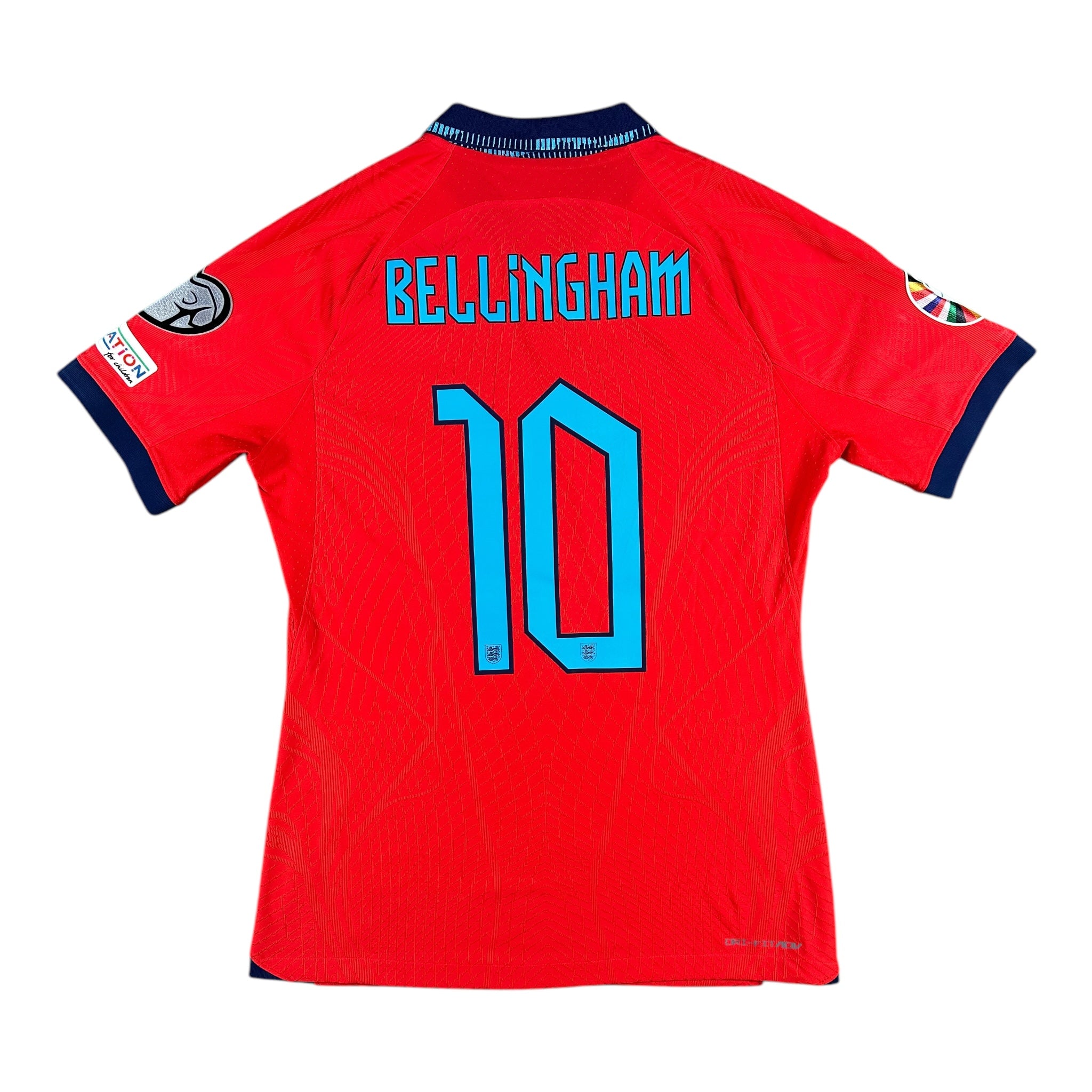 Jude Bellingham 10 England Match Issue / Worn Away Shirt 2023