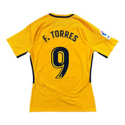 Fernando Torres 9 Atlético Madrid Match Issue / Worn Home Shirt 2017-18