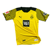 Erling Haaland 9 Borussia Dortmund Match Issue / Worn Home Shirt 2021-22
