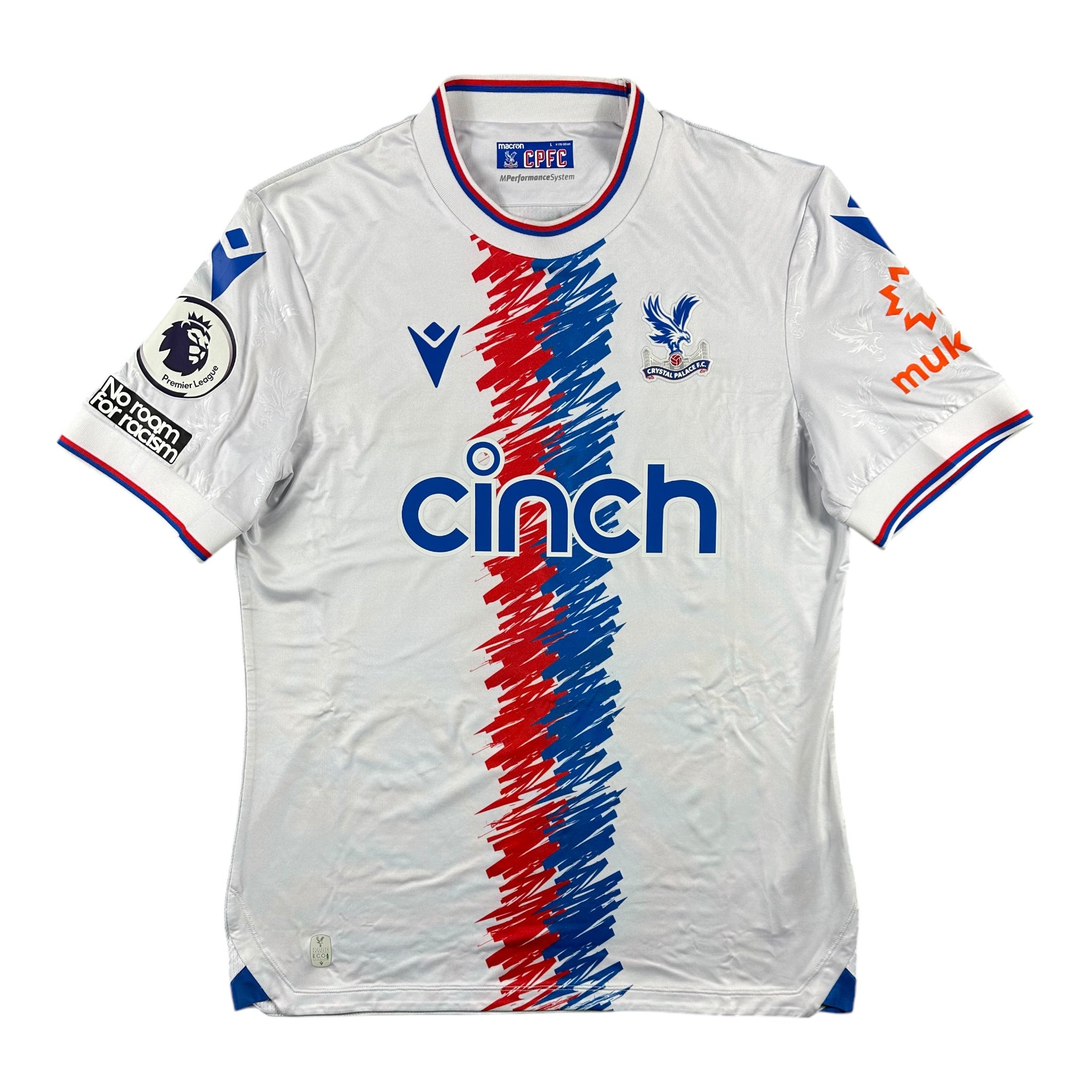 Luka Milivojević 4 Crystal Palace Match Worn Unwashed Signed Away Shirt 2022-23