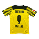 Erling Haaland 9 Borussia Dortmund Match Issue / Worn Home Shirt 2021-22