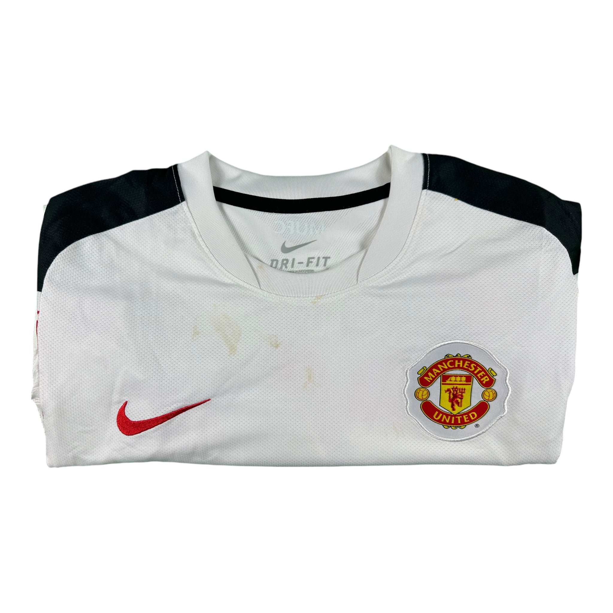Owen Hargreaves 4 Manchester United Match Issue / Worn Away Shirt 2010-11
