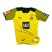 Jude Bellingham 22 Borussia Dortmund Match Issue / Worn Home Shirt 2021-22
