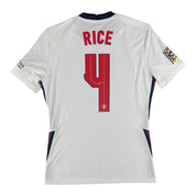 Declan Rice 4 England Match Issue / Worn Home Shirt 2022