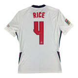 Declan Rice 4 England Match Issue / Worn Home Shirt 2022