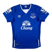 Leighton Baines 3 Everton Match Issue / Worn Home Shirt 2015-16