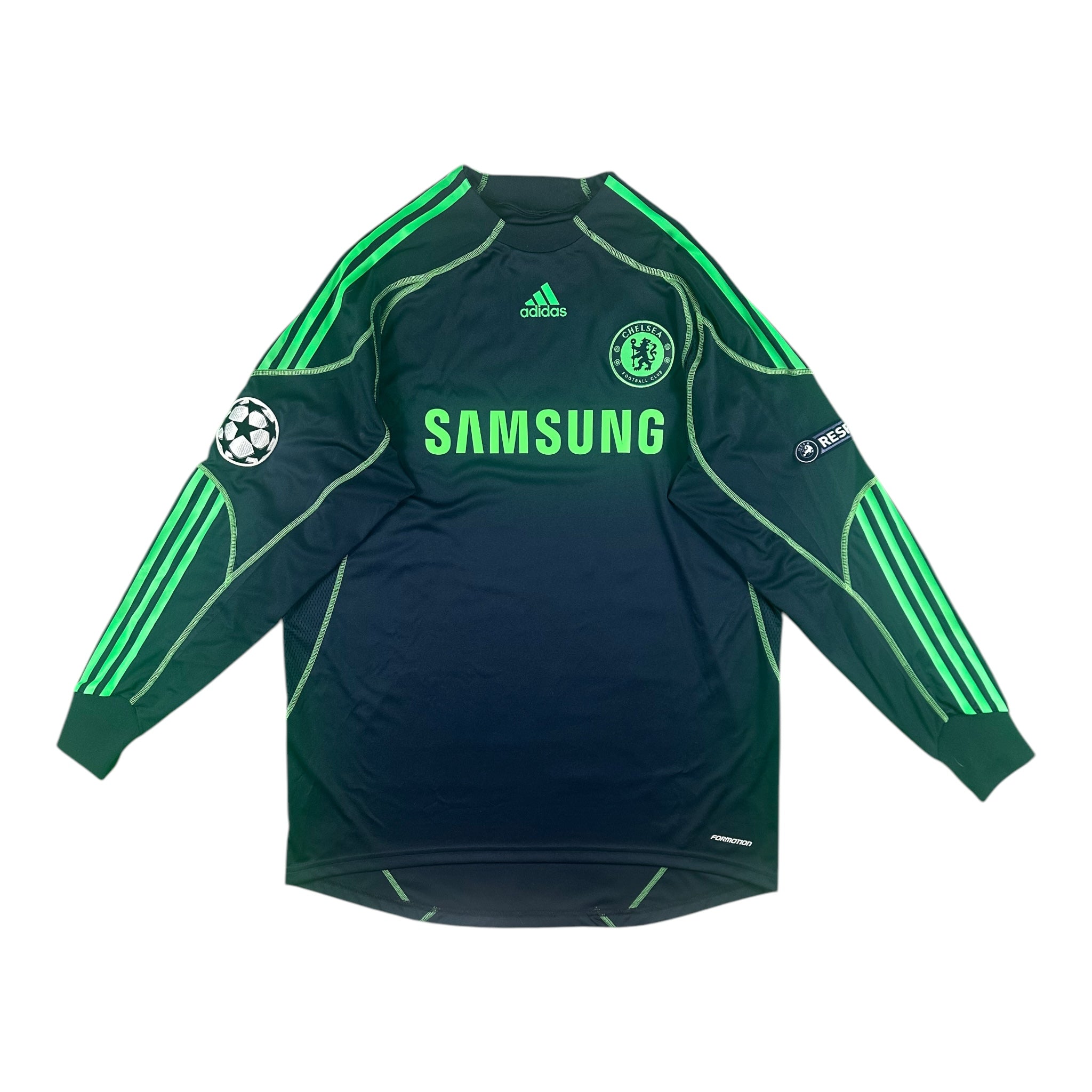 Henrique Hilário 40 Chelsea FC Match Issue / Worn Home Goalkeeper Shirt 2009-10