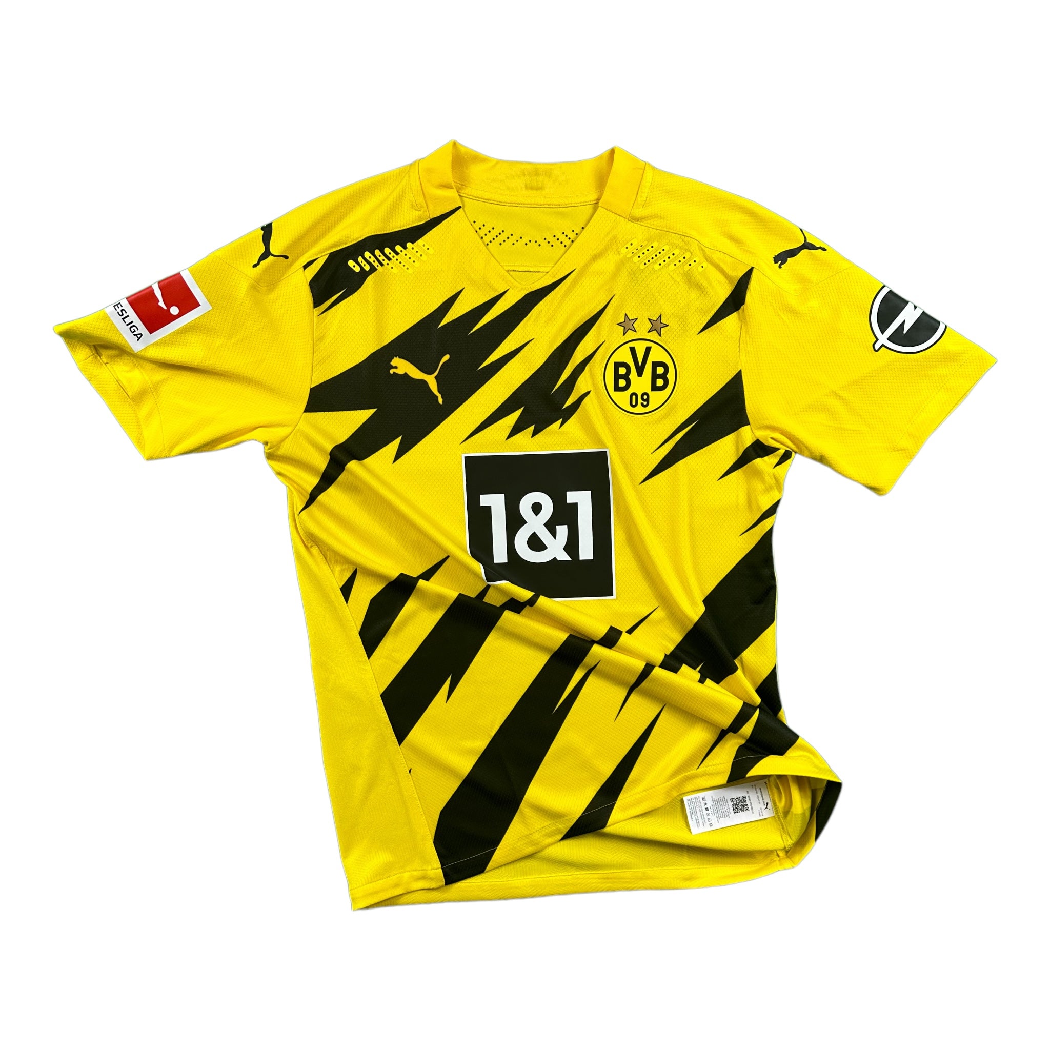 Marco Reus 11 Borussia Dortmund Match Issue / Worn Home Shirt 2020-21