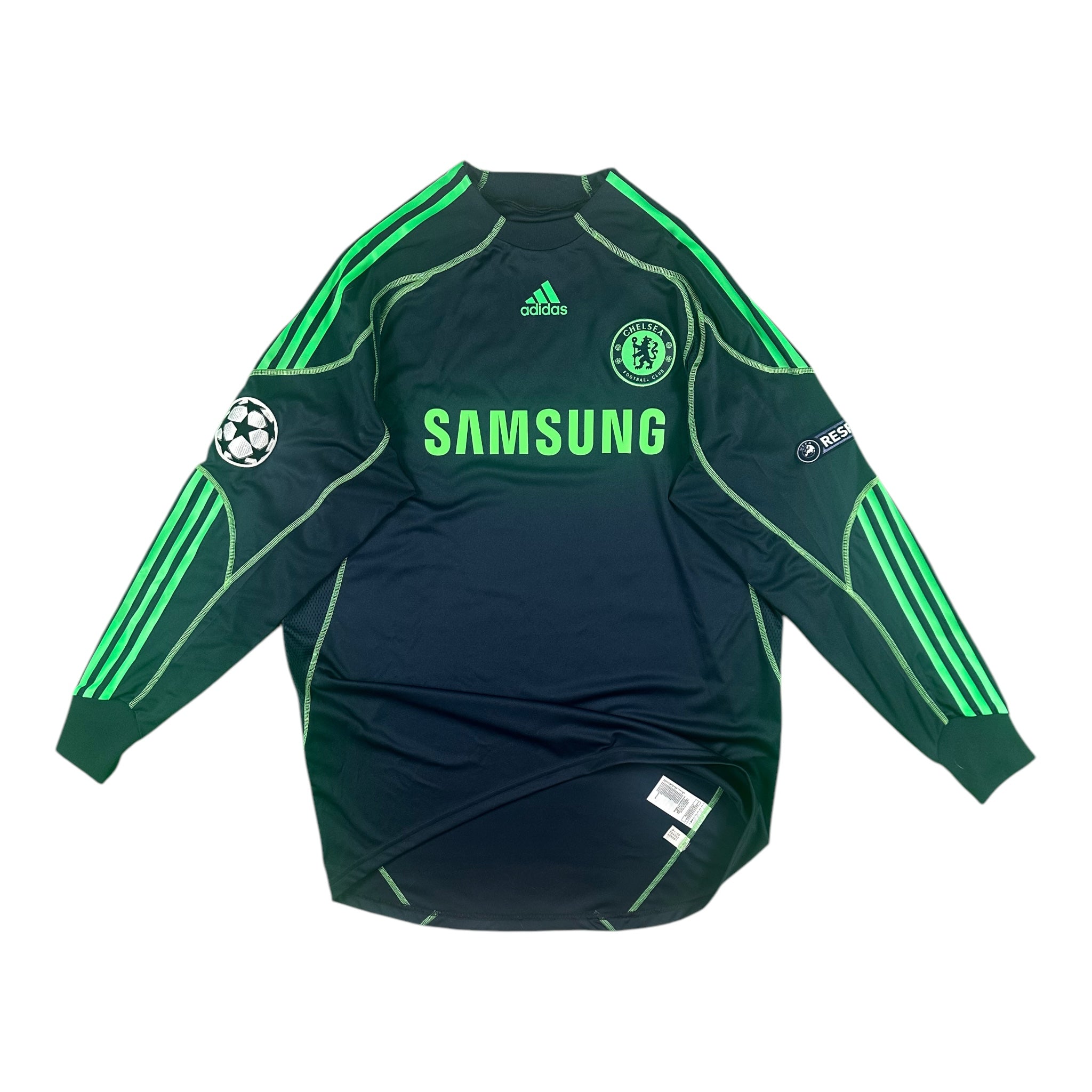 Henrique Hilário 40 Chelsea FC Match Issue / Worn Home Goalkeeper Shirt 2009-10
