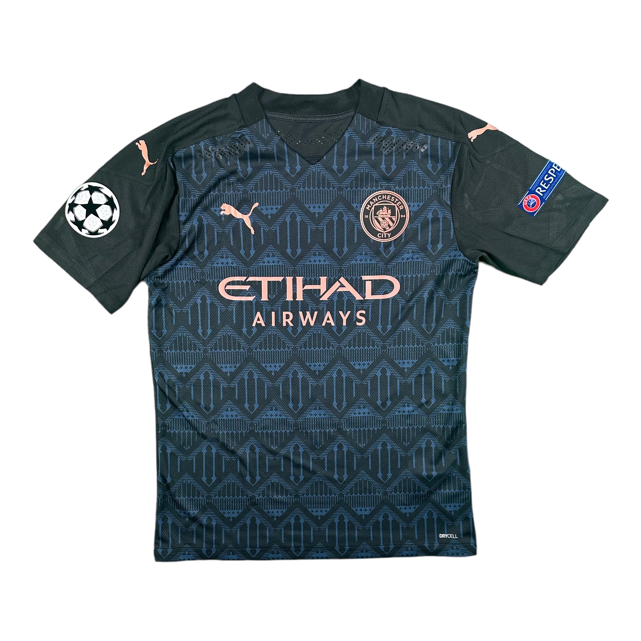 Kyle Walker 2 Manchester City Match Issue / Worn Away Shirt 2020-21