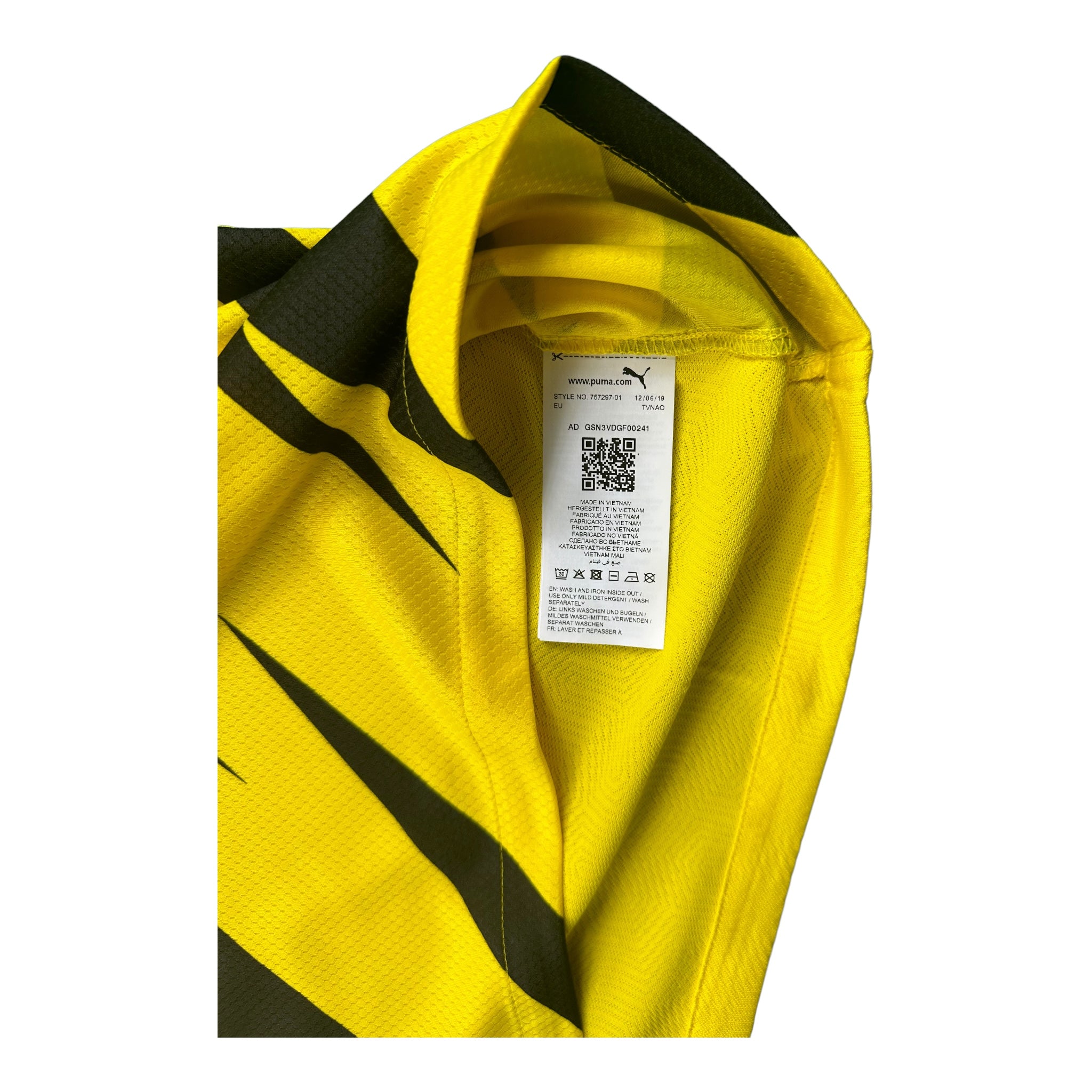 Marco Reus 11 Borussia Dortmund Match Issue / Worn Home Shirt 2020-21