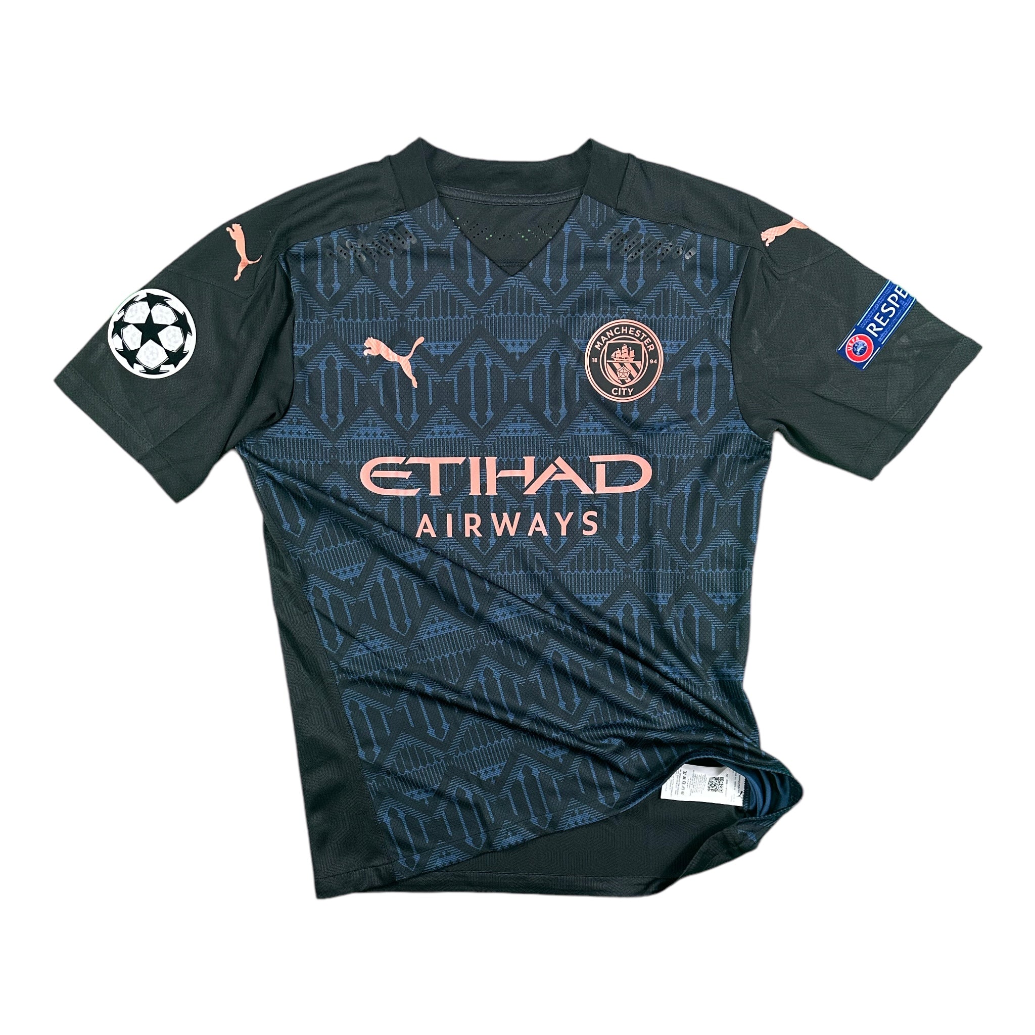 Kyle Walker 2 Manchester City Match Issue / Worn Away Shirt 2020-21