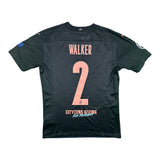 Kyle Walker 2 Manchester City Match Issue / Worn Away Shirt 2020-21