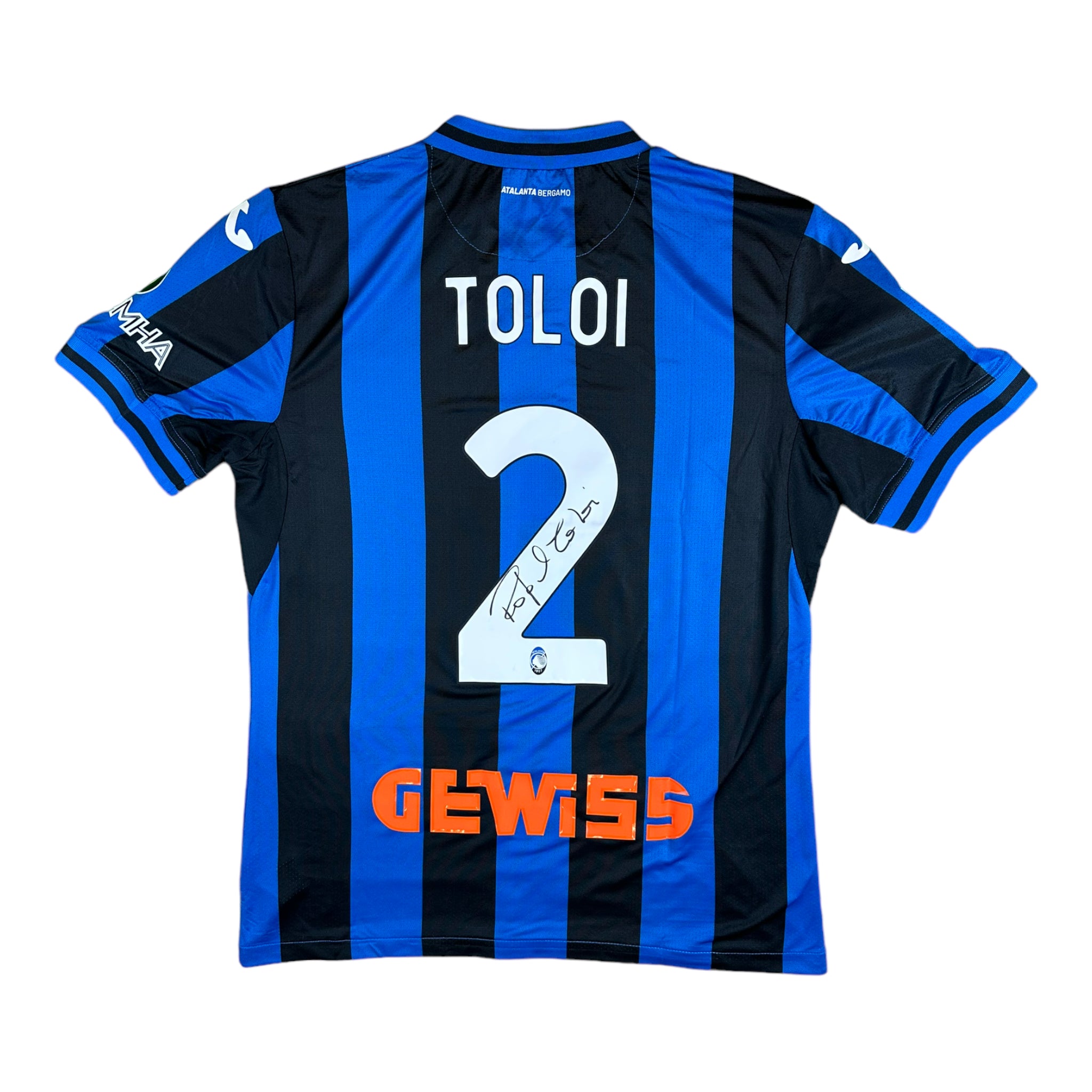 Signed Shirt Rafael Toloi 2 Atalanta Official Authentic Home 2022-23